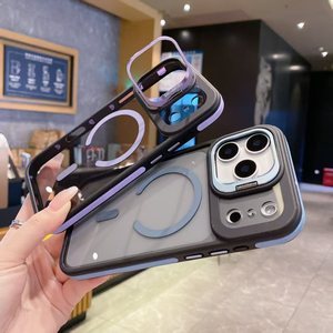 Étui magnétique de luxe mat transparent pour <span class=keywords><strong>iPhone</strong></span> 17 Air 16 15 14 Plus 18 <span class=keywords><strong>13</strong></span> 12 11 <span class=keywords><strong>Pro</strong></span> <span class=keywords><strong>Max</strong></span> avec recharge sans fil - Product Image 3