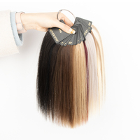 Cartes d'échantillons de couleurs de cheveux naturels pour extensions capillaires – Idéales pour les professionnels du secteur