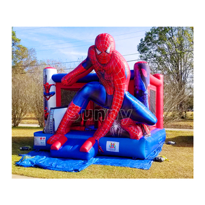 Castello Gonfiabile Spider-Man con Scivolo in Vendita - Product Image 6