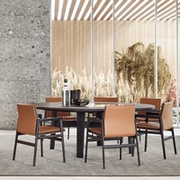 Chaise de salle à manger minimaliste italienne en pin massif, fauteuil de loisirs moderne et simple pour la maison, dossier en cuir réglable, idéal pour hôtel