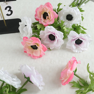Fleurs de pavot artificielles faites à la main en gros, tiges de pavot de soie au toucher réel, en vrac pour la décoration de mariages, la fête des mères, fournitures pour fleuristes - Product Image 3