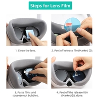 Pour lunettes PICO 4 VR 2 paires de Film d'objectif + 2 pièces de Film de panneau
