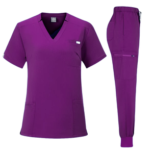 Uniforme médico enfermera superventas, pantalón estilo Jogger y uniforme superior con cuello en V para hombres y mujeres, uniforme médico de hospital - Product Image 3