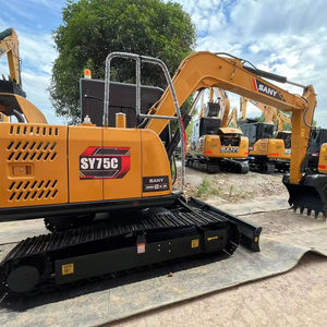 Mini pelleteuse d'occasion SANY SY75C 7.5T Petite pelleteuse SY 75C Moteur à forte performance Noyau d'engrenage Prix bas Sany 75 - Product Image 1
