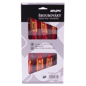 7-Piece Insulated <b>Screwdriver</b> <b>Set</b> With Red And Yellow Handles For Electrical Repairs - Product Image 3