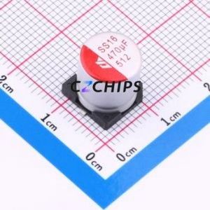 Condensador Sólido SMD SS471M160G10R7R1Z00ZZ, D10xL10.7mm (Capacitancia: 470uF) (Precisión: 20%) (Voltaje Nominal: 16V) - Product Image 1