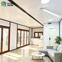 Maison préfabriquée en conteneur d'acier extensible sur mesure de 20 pieds, 40 pieds, 30 pieds, villa de luxe portable à 2-5 chambres en panneaux sandwich