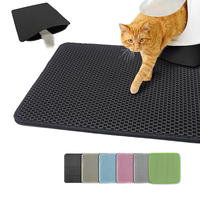 Tapis anti-éclaboussures pour litière de chat, double couche, imperméable, en mousse EVA, résistant à l'eau et aux urines, livraison rapide