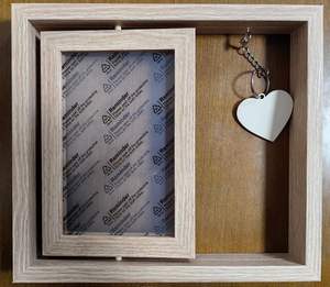 Mdf Materiaal Dubbelzijdige Foto Display Frame Met Hang Diy Schrijfhart - Product Image 3