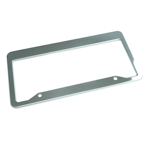 Özel Metal ön ve arka plaka paslanmaz çelik alüminyum plaka çerçevesi özel tasarım logosu mevcut - Product Image 1