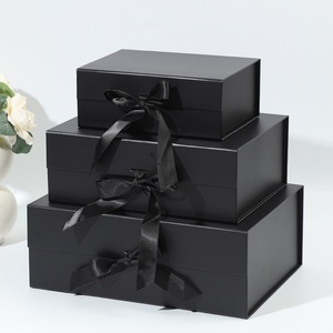 Custom Logo Luxury Folding Cardboard Gift <b>Box</b> Packaging for Clothes Collapsible Magnetic <b>Foldable</b> Gift <b>Box</b> With Ribbon - Product Image 4
