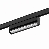 Système d'éclairage sur rail LED linéaire en aluminium 2/3 fils AC85-265V, éclairage encastré au plafond, angle de faisceau de 35 degrés, garantie de 3 ans