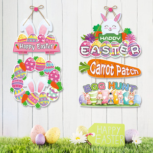 Nuevo Adorno Colgante de Pascua para Puerta, Decoración de Conejo de Carnaval para Puerta de Pascua - Product Image 2