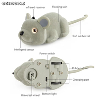 Juego de Interior para niños, Control remoto infrarrojo multifuncional, Robot electrónico para caminar, Animal Rc, ratón pequeño inalámbrico, juguete de simulación