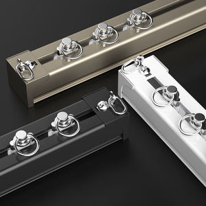 Rail de rideau en aluminium de haute qualité, robuste, pour plafond, rail de rideau en forme de S, 1001 - Product Image 1