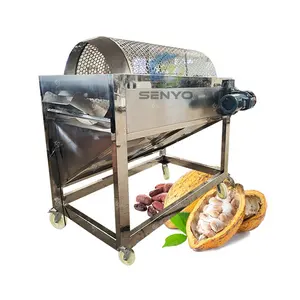 Husker-separador de cápsulas de cacao fresca, máquina de rotura de cápsulas de coco