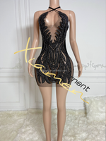 Robe Mini Élégante et Scintillante en Maille Transparente Ornée de Cristaux Ocstrade Été 2025 pour Anniversaire, Spectacle et Danse