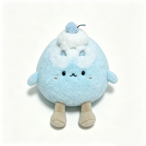 Peluche personnalisée en forme de dessert bleu, adorable animal en peluche alimentaire, peluche crème, peluche dessert bleu crème, peluche alimentaire ronde - Product Image 5