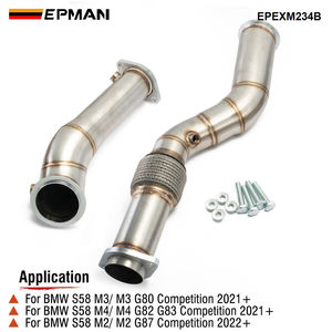 Epman xả xuống ống 3.5 "chất béo cậu bé downpipes cho BMW S58 M2 M3 M4 G87 G80 g82 G83 epexm234b - Product Image 5