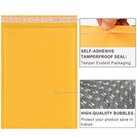 Nouvelle mode, enveloppe à bulles en papier kraft imperméable en LDPE et HDPE avec bulles
