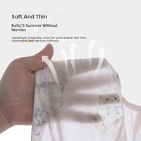 100% Baumwolle Baby-Strampler mit Bindebändern und Hosenträgern Sommer Dünner Stil Nahtloser Einteiler für Neugeborene Schmetterlings-Kleid-Design