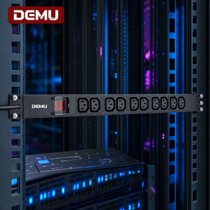 PDU 1U pour rack, 10 prises IEC C13, interrupteur bipolaire, 10A 250V 2500W, en aluminium, pour armoire serveur réseau, CE RoHS - Product Image 3