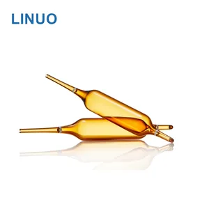 LINUO आईएसओ प्रकार Borosilicate तटस्थ ग्लास डबल टिप Ampoule ठीक दवा अनुप्रयोगों के लिए आकार का