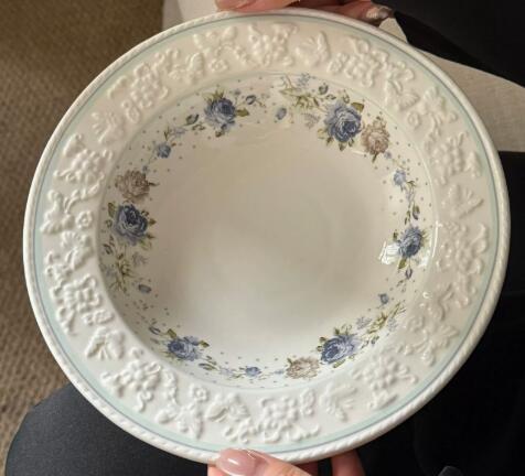 Plato hondo blanco de 8 pulgadas