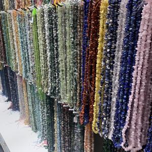 Jingfa Großhandel Kristallquarz-Chip-Stein Unregelmäßig Geformte Gebohrte Kiesel Lose Perlen Strang für Schmuckherstellung DIY - Product Image 5