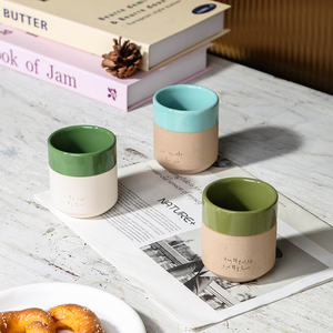 Commercio all'ingrosso a buon mercato logo personalizzato di colore smaltato 150ml piccola argilla porcellana tè Espresso tazza di <span class=keywords><strong>caffè</strong></span> in ceramica tazze con logo - Product Image 6