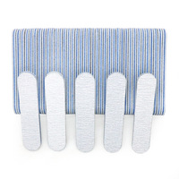 Limes à ongles Emery Board (lot de 100) 3,6 pouces, grain 100/180, double face, en plastique, pour ongles acryliques et naturels, kit de manucure professionnel