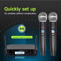Microphone portable professionnel de qualité supérieure pour la scène, compatible avec le système de microphone sans fil GLXD4