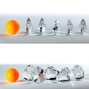Cristal coração coletor de sol prisma, cristais de pendurar pingente goldenhaitai - Product Image 5