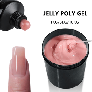 Perceuse dure de construction d'ongles transparents, vente en gros, Oem, lait nu, Poly Gel facile à utiliser, 1kg - Product Image 1