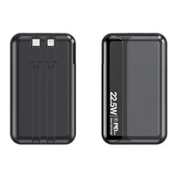 Power Bank Mini Portabel 20000mAh Pengisian Cepat Adaptor Perjalanan Mobile dengan Ukuran Sendiri Grosir Power Bank dengan Stopkontak AC untuk PC
