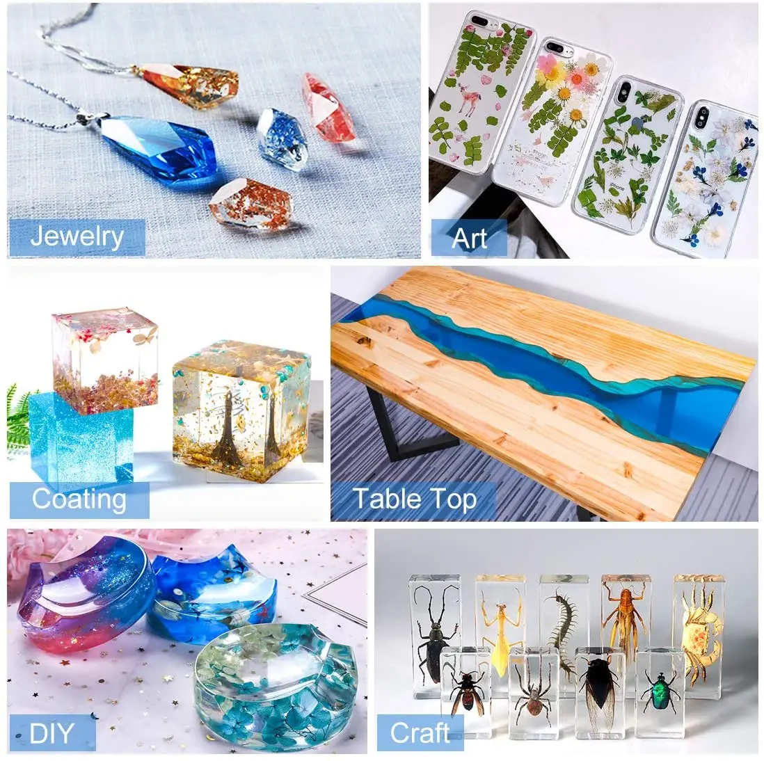 Wholesale Epoxy Resin for Jewelry Making Transparent AB Glue Kit DIY Table  Top Craft Wood River Table OEM Hot Sell