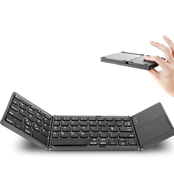 Складная мини-клавиатура B033, складная беспроводная клавиатура, горячая Распродажа, тонкая Складная портативная мини-клавиатура