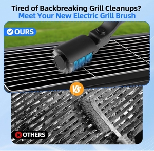 <span class=keywords><strong>Cepillo</strong></span> de parrilla eléctrica para parrilla al aire libre, <span class=keywords><strong>limpiador</strong></span> de parrilla de barbacoa recargable inalámbrico con ángulo ajustable de 180 ° - Product Image 6
