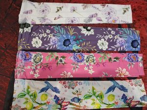 Mangas de jardinería personalizadas, hibisco tropical, Pájaro de Australia, hojas exóticas, Mangas de brazo de refrigeración UV con agujeros para el pulgar, Mangas de agricultura - Product Image 6