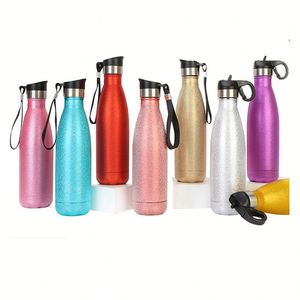 18/8 BPA Free <b>Hot</b> and Cold Custom Logo Glitter <b>Drink</b> Bottle Double Wall Vacuum Insulated Stainless Steel Water Bottle - Product Image 2
