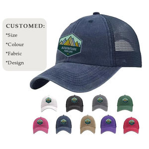 Casquette de camionneur sport à visière incurvée unisexe, OEM/ODM, 6 panneaux, impression personnalisée - Product Image 1