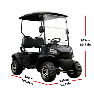 Carrito de Golf Compacto y Ligero Todoterreno de 2 Plazas para Uso Personal y en Campos de Golf - Product Image 4
