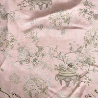 Nappe de table en microfibre tissée lavande de qualité supérieure, housses de chaise imprimées numériquement sur mesure, tissu violet pastel pour rideaux de maison pour filles