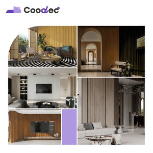 Panneau mural en pvc wpc grand panneau mural Tv fond grille conseil pour la maison ou l'hôtel - Product Image 2