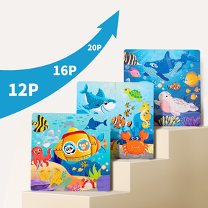 Livre de puzzle magnétique pour enfants 3 en <span class=keywords><strong>1</strong></span>, puzzle éducatif précoce pour tout-petits, puzzle à niveaux, <span class=keywords><strong>jouet</strong></span> d'apprentissage Montessori portable pour les voyages - Product Image 4