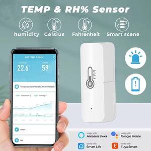 Tuya sem fio <span class=keywords><strong>zigbee</strong></span> <span class=keywords><strong>sensor</strong></span> detector de temperatura e umidade, com aplicativo smartlife - Product Image 6