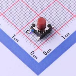 TS-1102SD-A-G-R Tactile Switch SMD-4P,6x6mm Switch ( Operating Force: 1N )( Switch Length: 6mm )( Switch Width: 6mm ) - Product Image 1