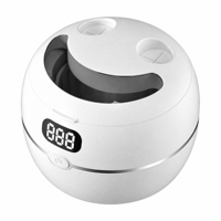 Nettoyeur ultrasonique portable en plastique pour appareils dentaires avec lumière UV et 3 cycles temporisés pour le nettoyage des prothèses dentaires, aligneurs et protège-dents, modèle T3