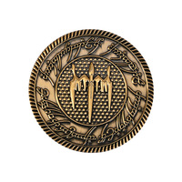 Badge en métal émaillé rigide personnalisé pour club de motards, pièce de défi avec texte en relief pour cadeaux souvenirs