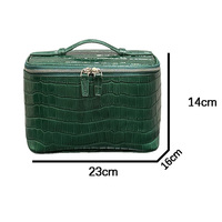 Pofeis Trousse de Maquillage Professionnelle Grande Capacité Portable en Cuir Noir avec Fermeture Éclair pour Rangement de Pinceaux – Offre Spéciale